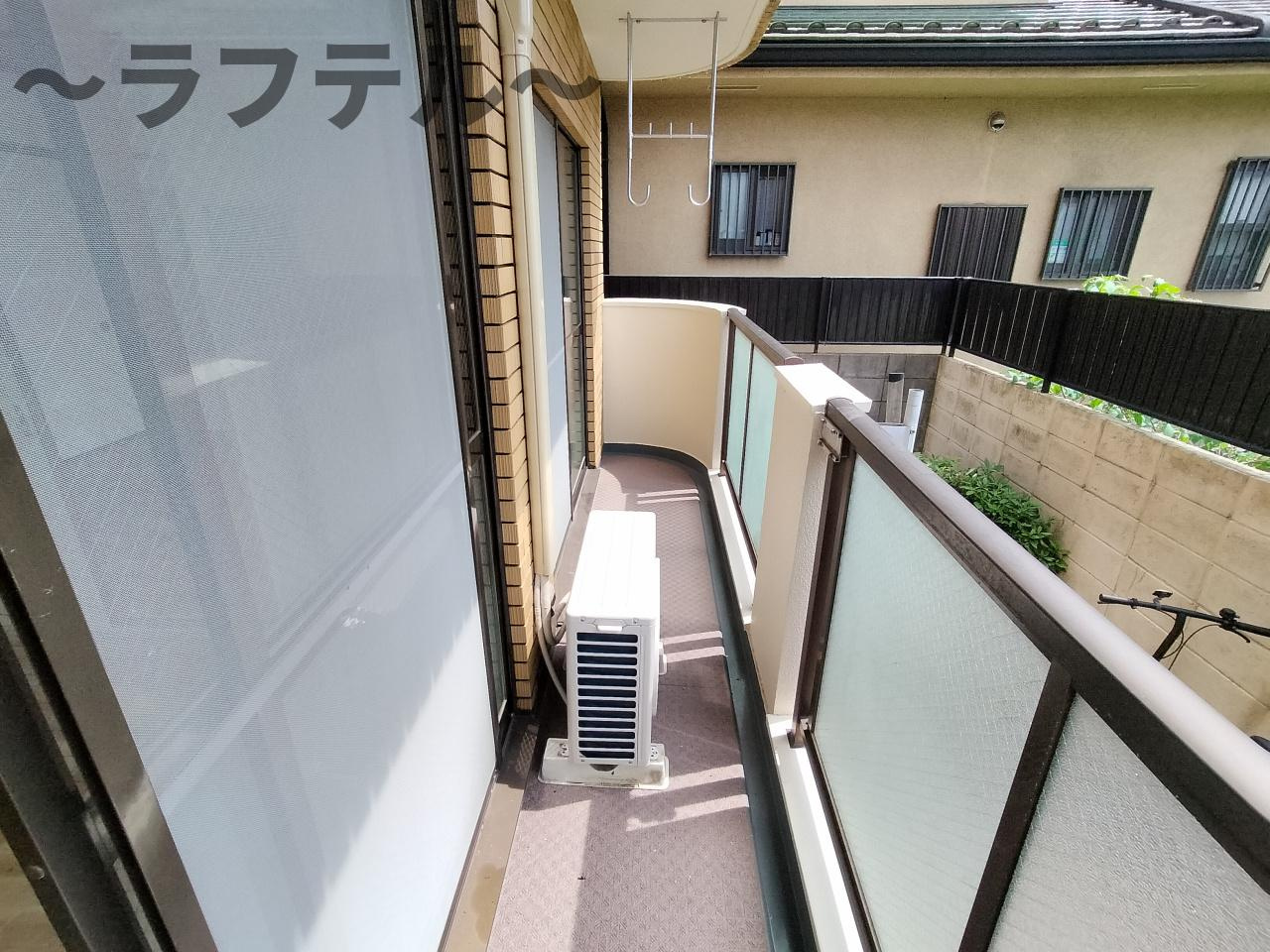 所沢市弥生町の賃貸マンションのバルコニー