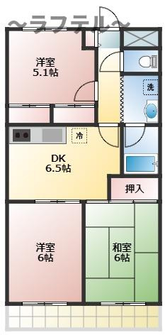 南住吉ハイツの間取り
