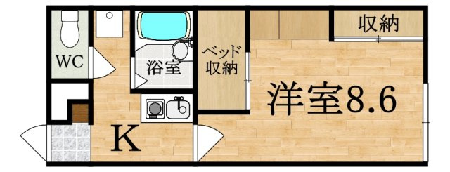 レオパレスニューエイジの間取り|代表的な間取のため実際の間取とは異なる場合があります