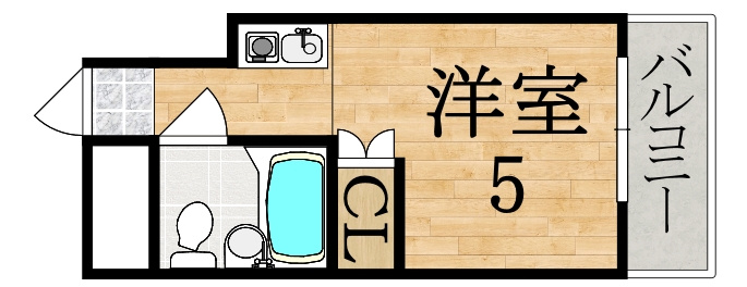 若草女子学生ハイツの間取り