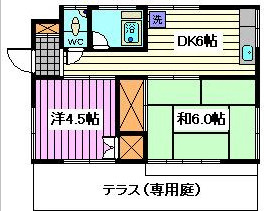 井原様方貸家の間取り