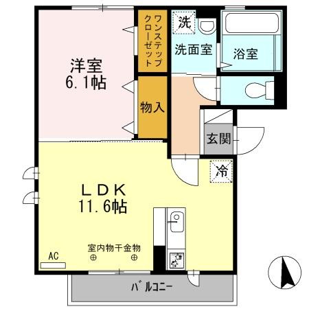 スクエアプレイス天王寺東　Ａ棟の間取り