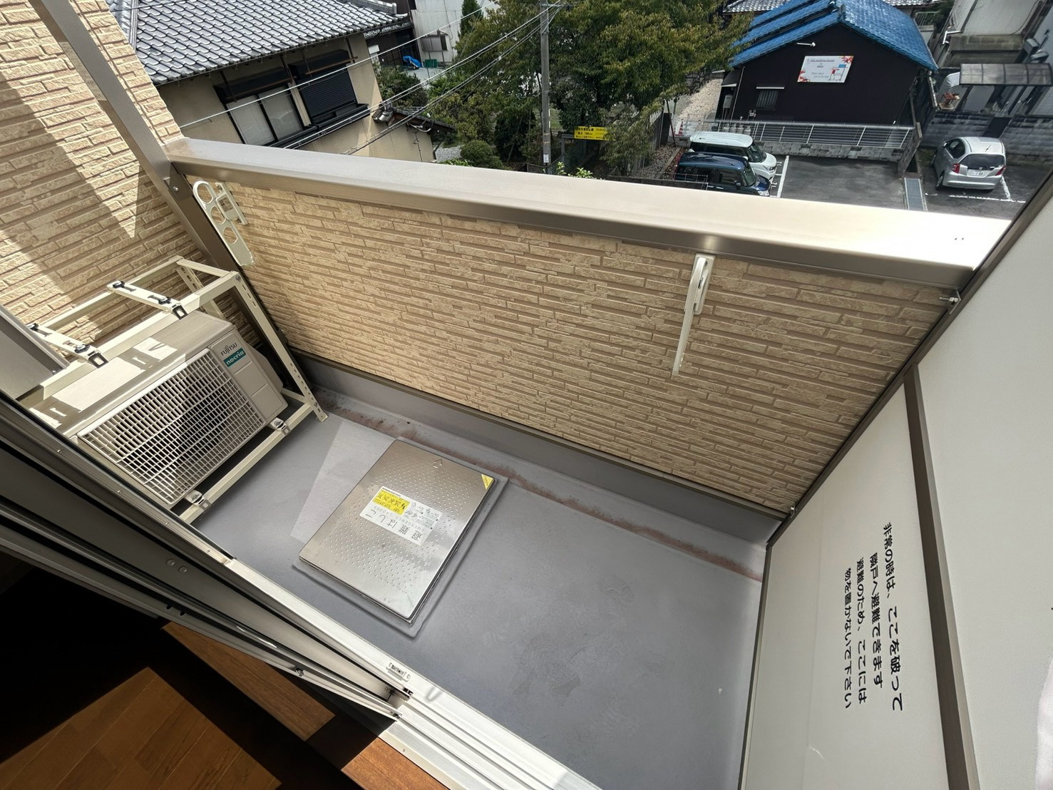 クレアール法蓮町のバルコニー