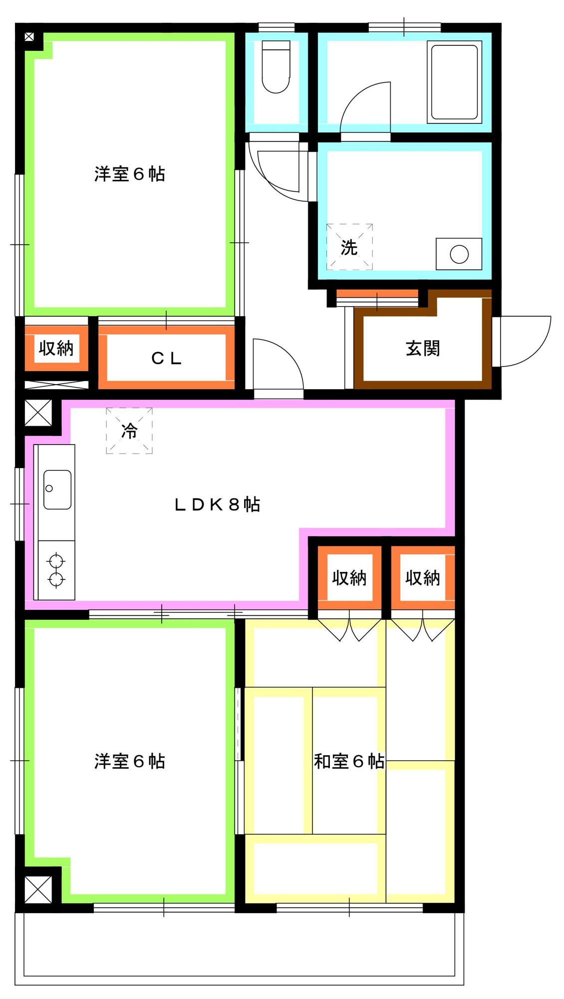 三鷹市牟礼４丁目の賃貸マンションの間取り