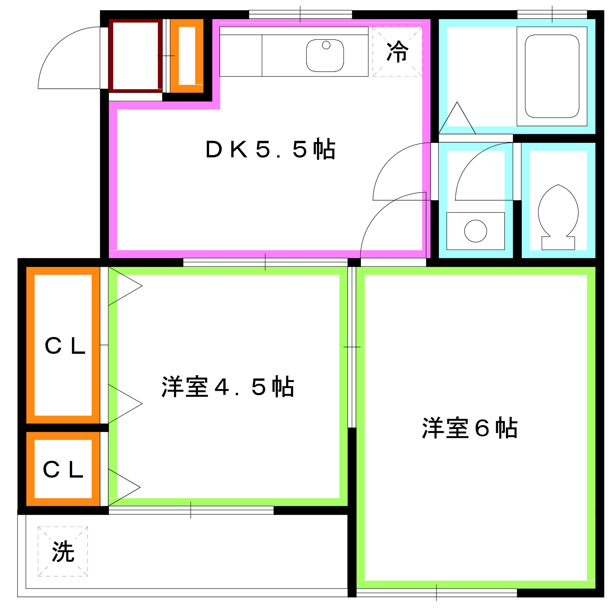 杉並区善福寺２丁目のアパートの間取り