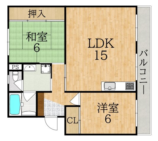 ヴィルドミール富雄の間取り