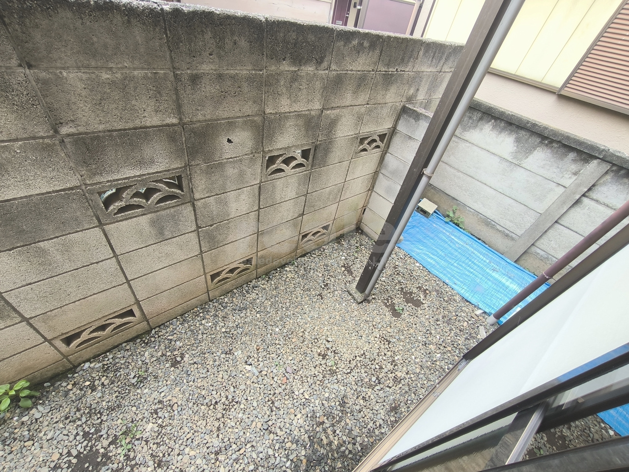 三鷹市牟礼１丁目のアパートの庭