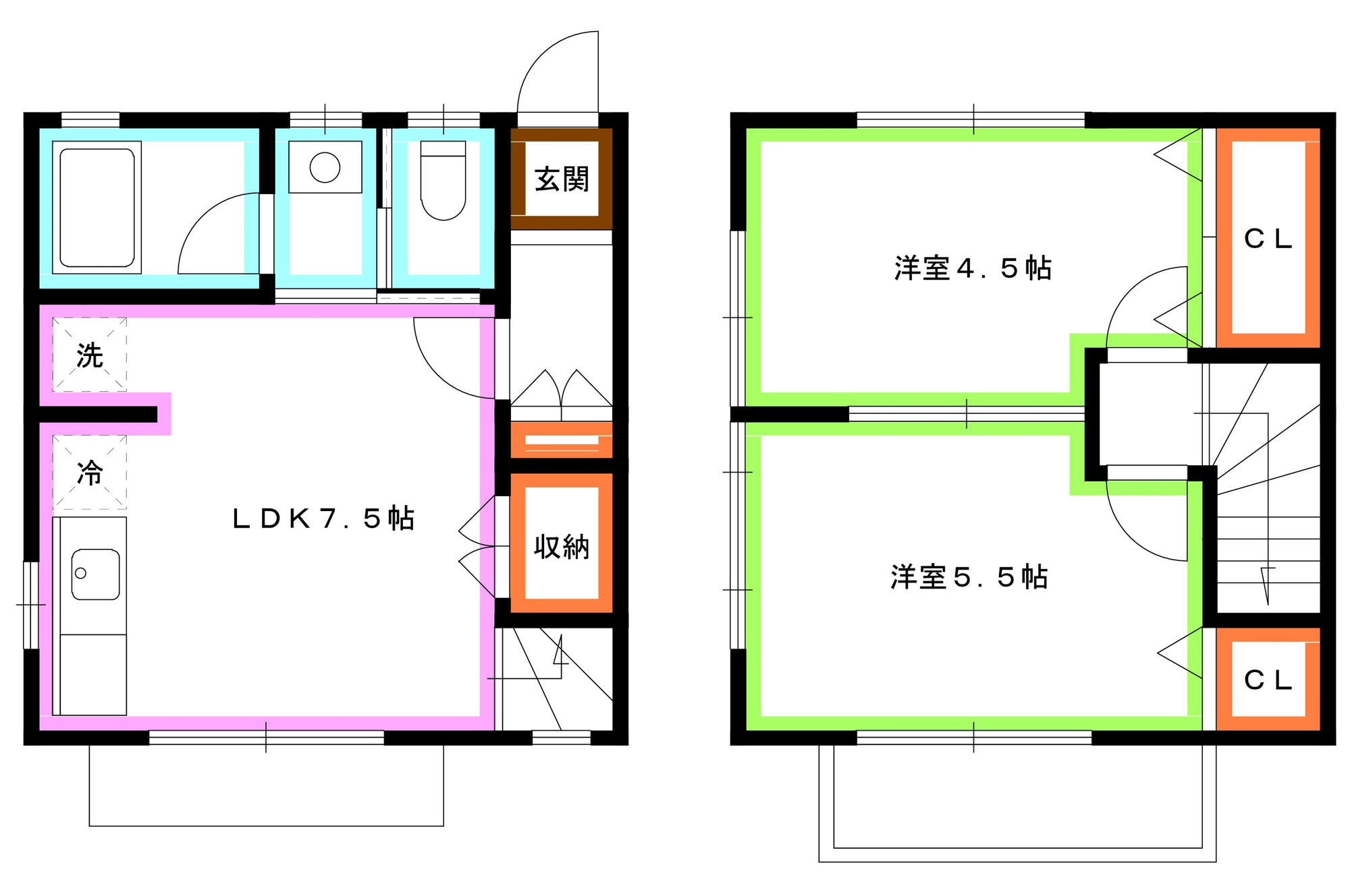 三鷹市牟礼１丁目のアパートの間取り