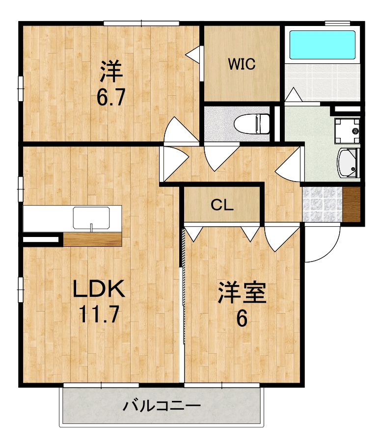 リビングタウン四条大路Ｄ棟の間取り