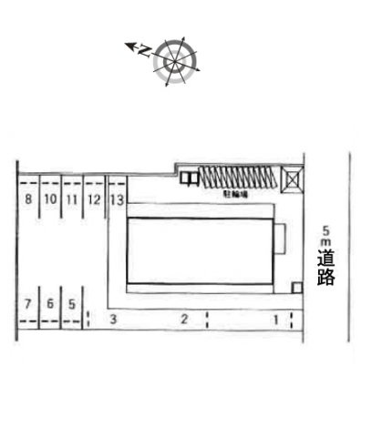 レオパレスイケダの区画図