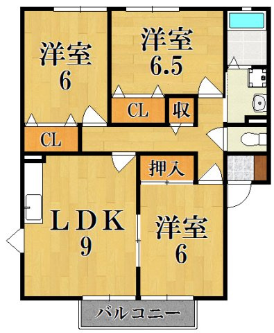 シャルマン二番館Ａ棟の間取り