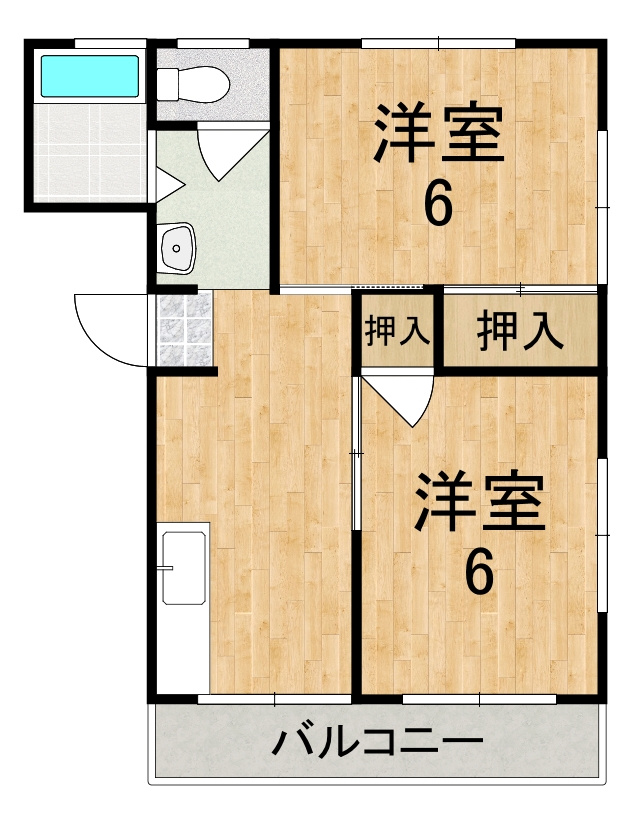 大奥マンションB棟の間取り