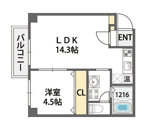 レクラン林寺の間取り