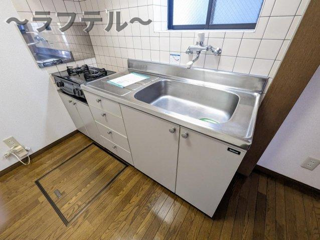 所沢市大字山口のアパートのキッチン