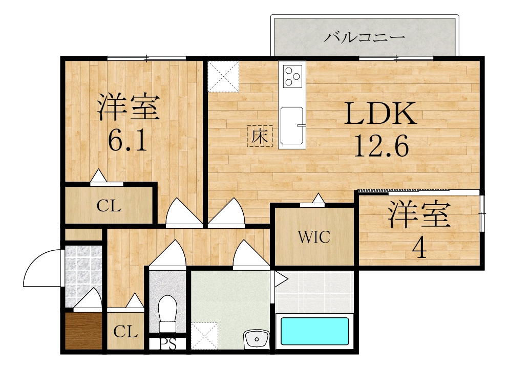 RETOLIA小綱の間取り