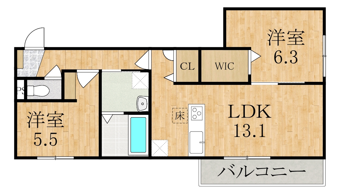 RETOLIA小綱の間取り