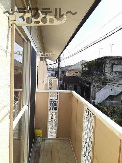 甲の山ハイツのバルコニー