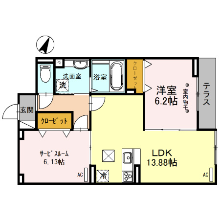 Belle Colineの間取り