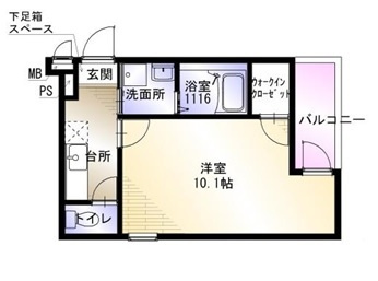 フジパレス桃谷の間取り