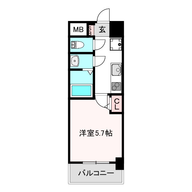 Le-Bear天王寺東の間取り