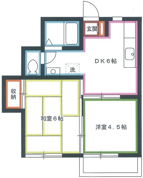 三鷹市下連雀２丁目の賃貸マンションの間取り