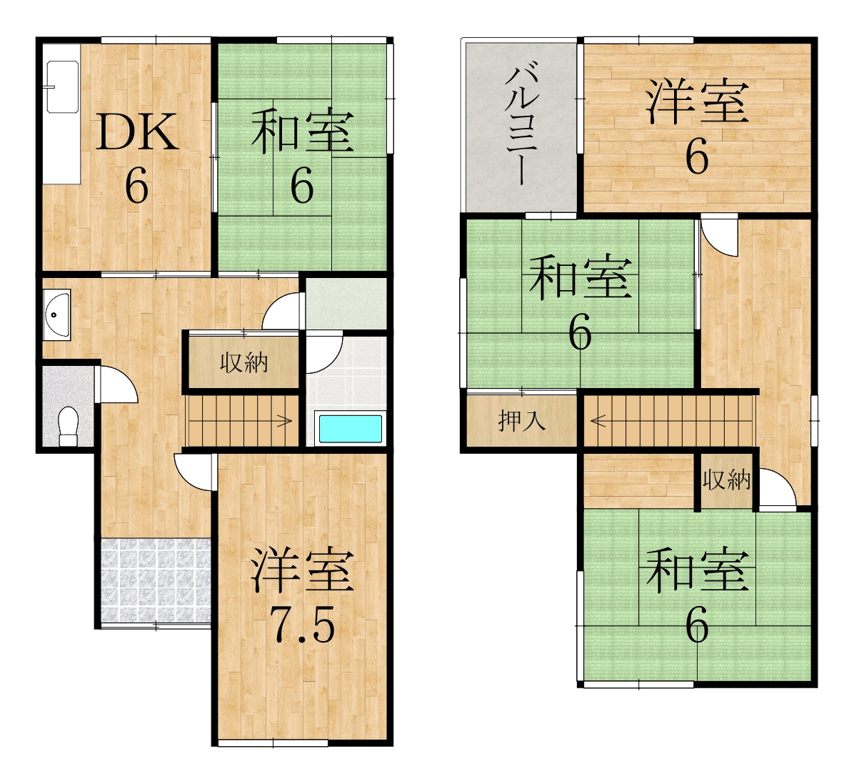 アモクレスコ小阪Ⅱの間取り