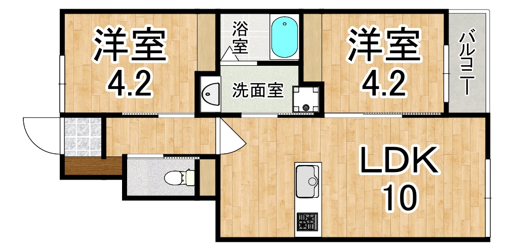 ＳＴＡＹ　ＴＨＥ　ＴＥＲＲＡＣＥ　ＯＪＩ（ステイザテラス王寺）の間取り