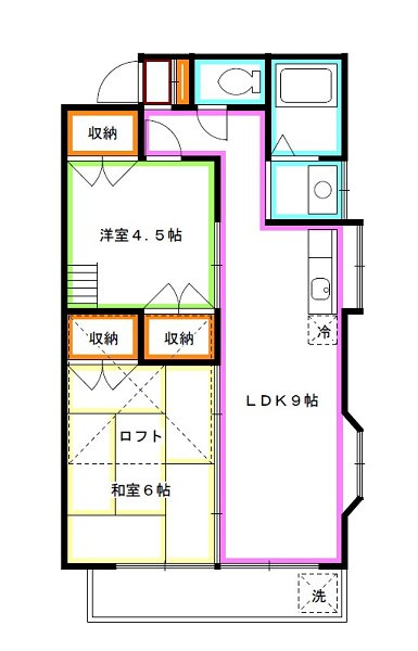 練馬区関町南３丁目のアパートの間取り