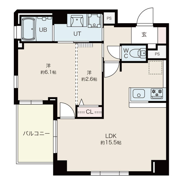 ブルーノ北畠の間取り