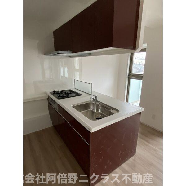 ブルーノ北畠のキッチン|内装は別部屋の参考写真です。