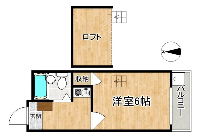 法蓮町第３マンションの間取り