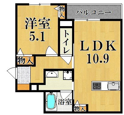 Ｌｅｎｅ　Ｃｒｉｃｃａ西大寺Ⅲの間取り