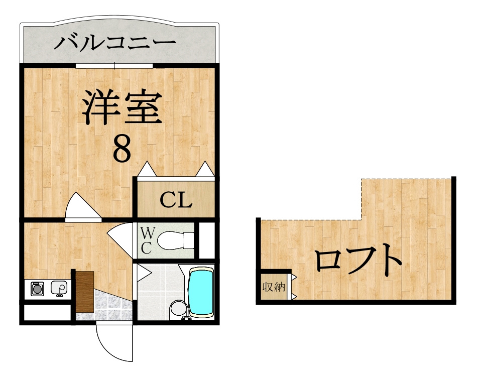 グレースビュー壱番館の間取り