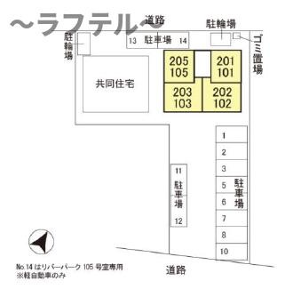 リバーパークの区画図