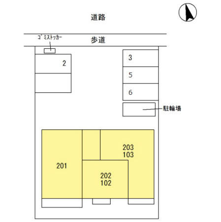 ヴィラ川口南町の区画図