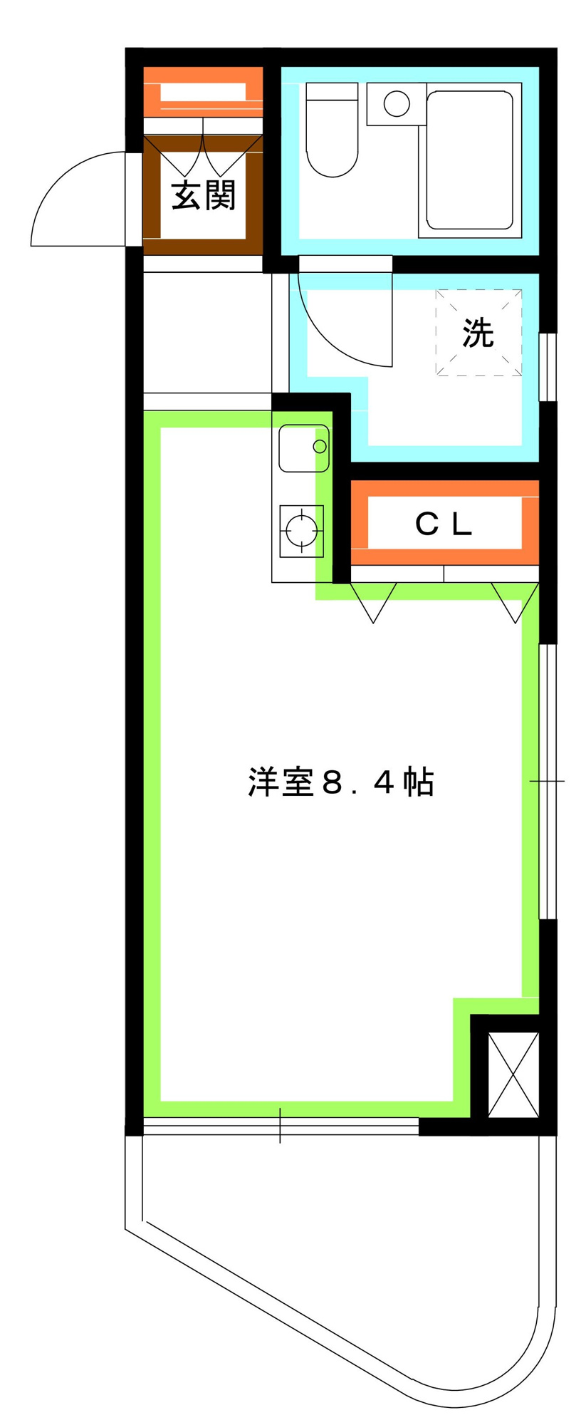 杉並区西荻南２丁目の賃貸マンションの間取り