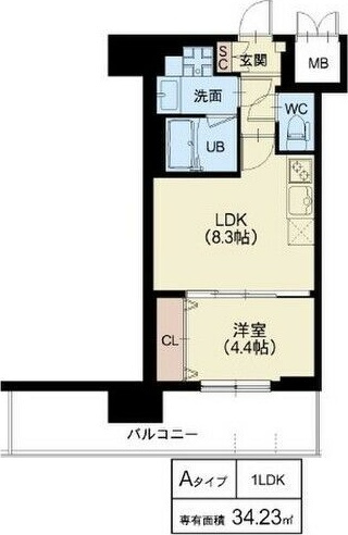 Splendide NAMBAⅢの間取り
