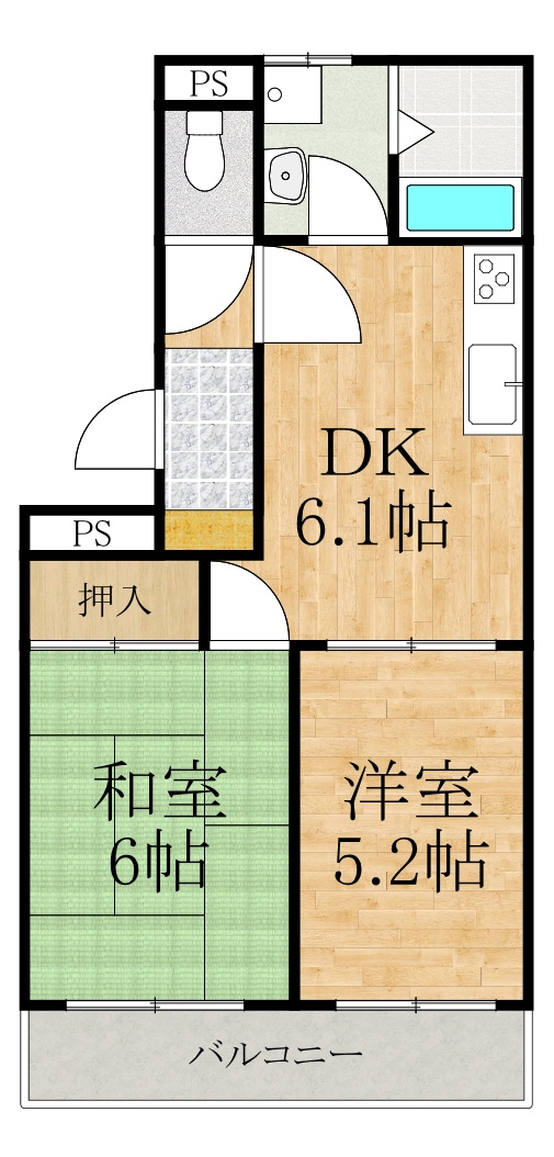 シャンクレール壱番館の間取り