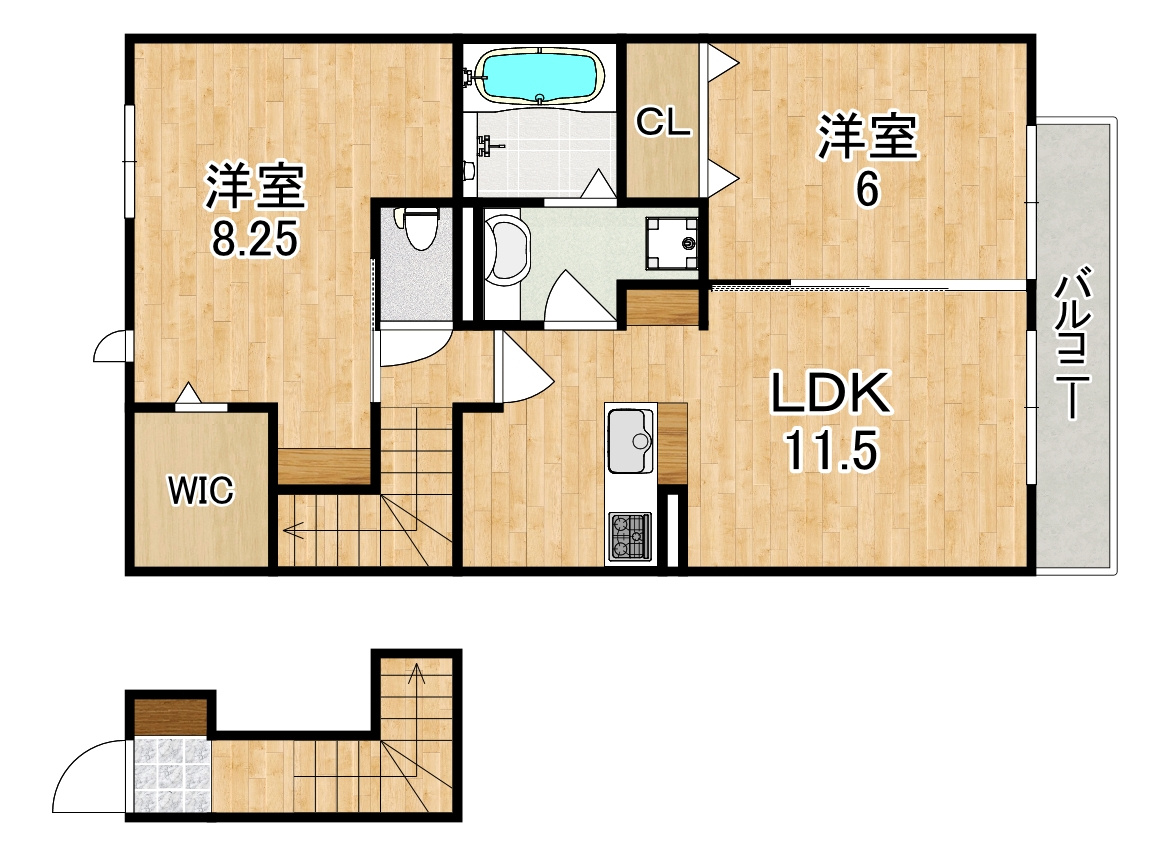 Ｓｕｎｎｙ　Ｃｏｕｒｔ（サニーコート）の間取り