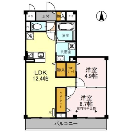 メゾン　ド　常盤の間取り