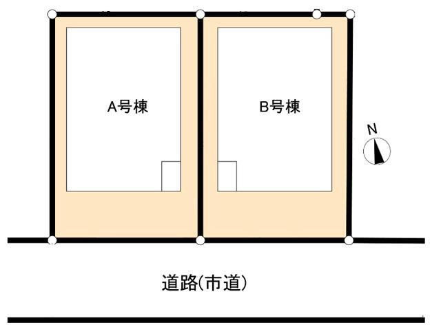 所沢市所沢新町 戸建貸家Bの区画図