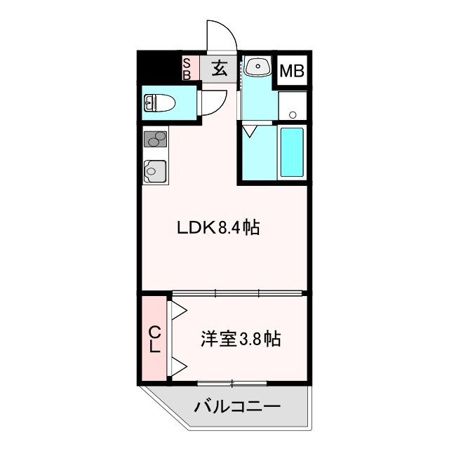 リックス天王寺南の間取り