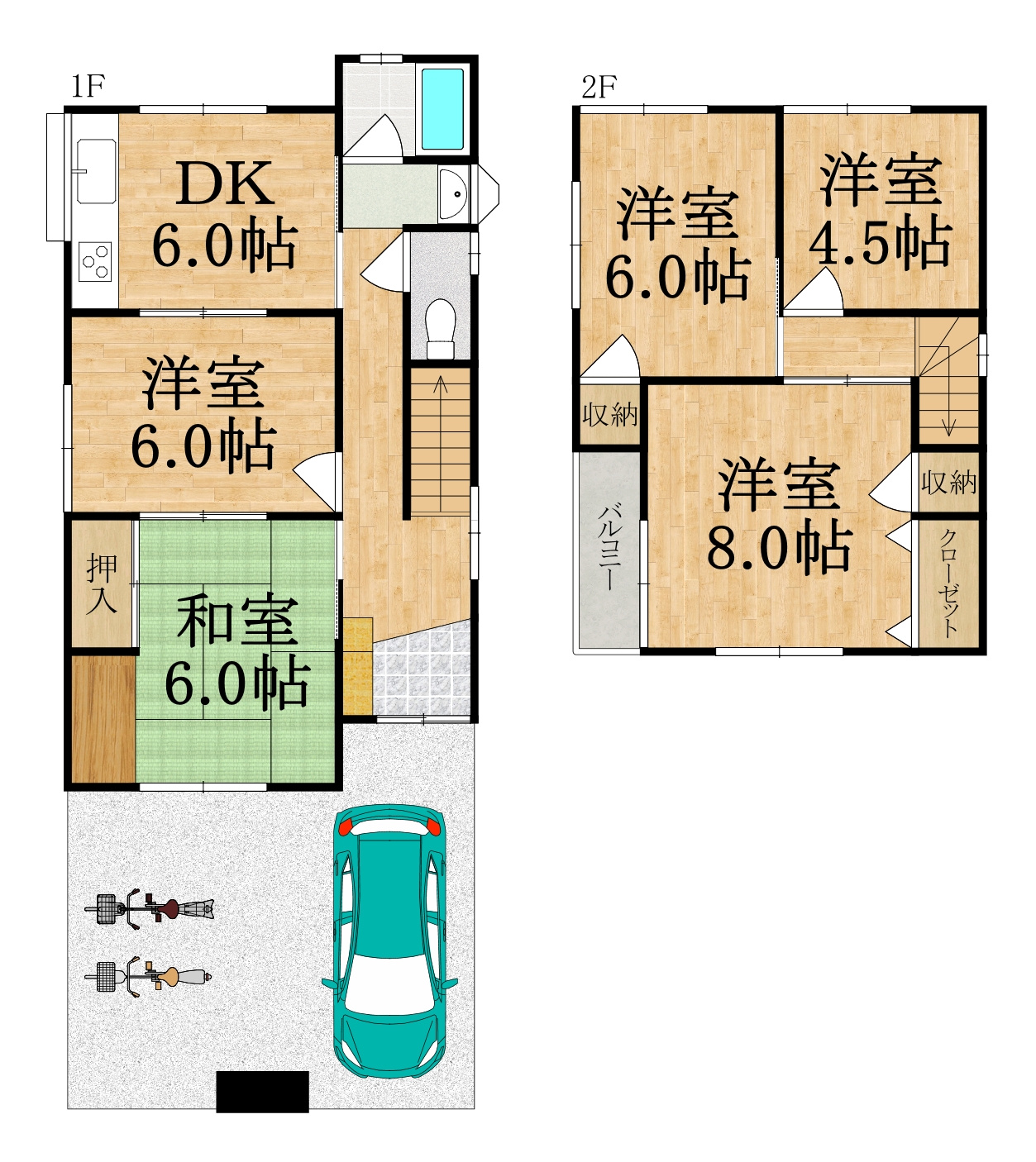 王寺舟戸3丁目戸建の間取り