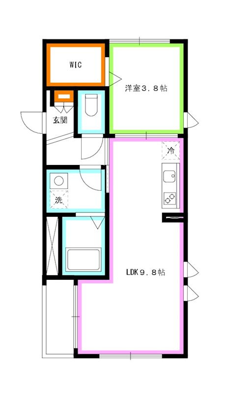 杉並区久我山３丁目のアパートの間取り