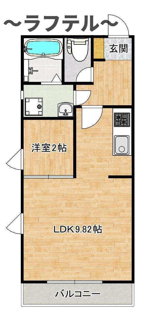 所沢市くすのき台３丁目のアパートの間取り