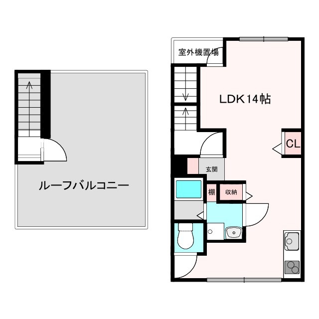 VIEJOUER西田辺の間取り