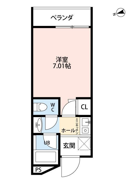 アビタシオン桃谷の間取り
