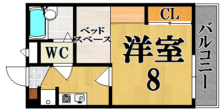 レオパレス優豊の間取り