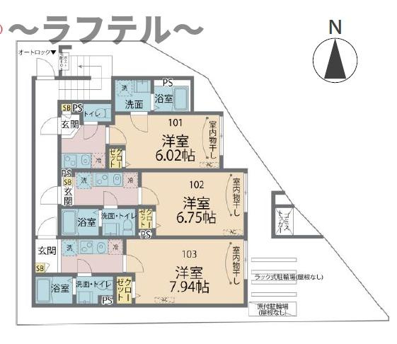 カインドネス所沢久米の区画図