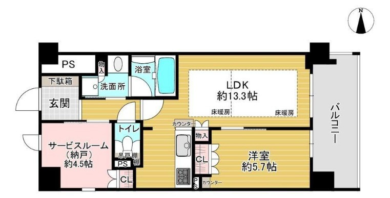 ローレルアイ大和八木の間取り